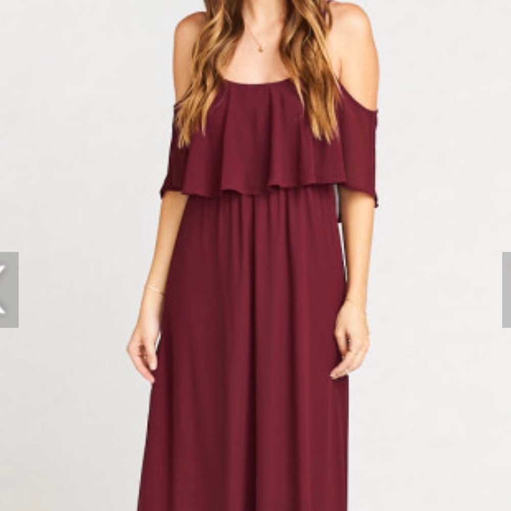 Show Me Your Mumu Merlot Caitlin dress size small